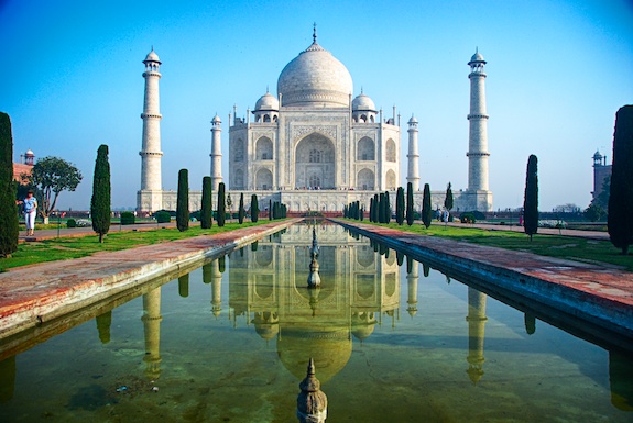 The Taj Mahal in Agra, Uttar Pradesh, India
