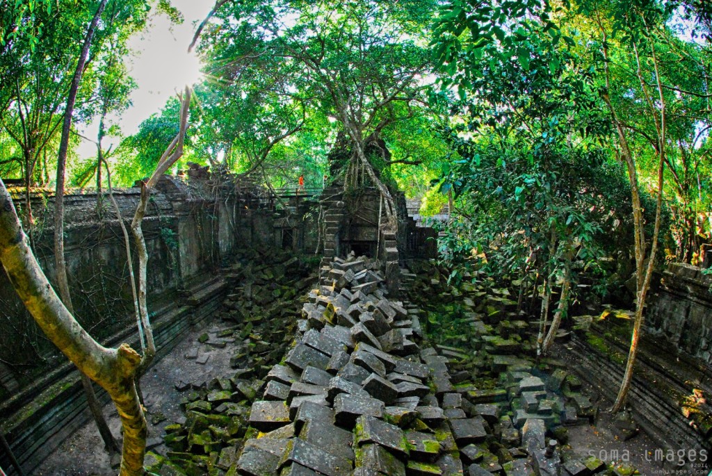 Piles of stones, ruins, Angkor Wat, Cambodia